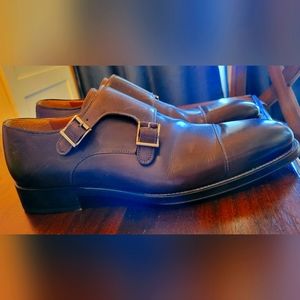 Magnanni Double Monk Strap Toe Cap Men's Dress Shoes